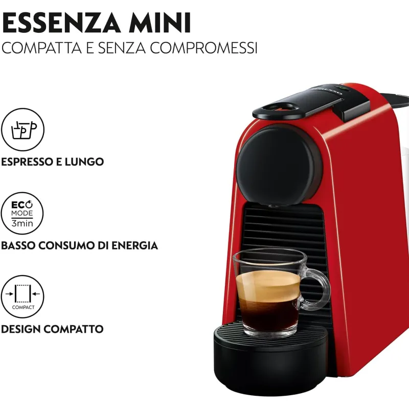 Капсульна кавоварка DeLonghi Nespresso Essenza Mini EN85.R : насолода кожного дня