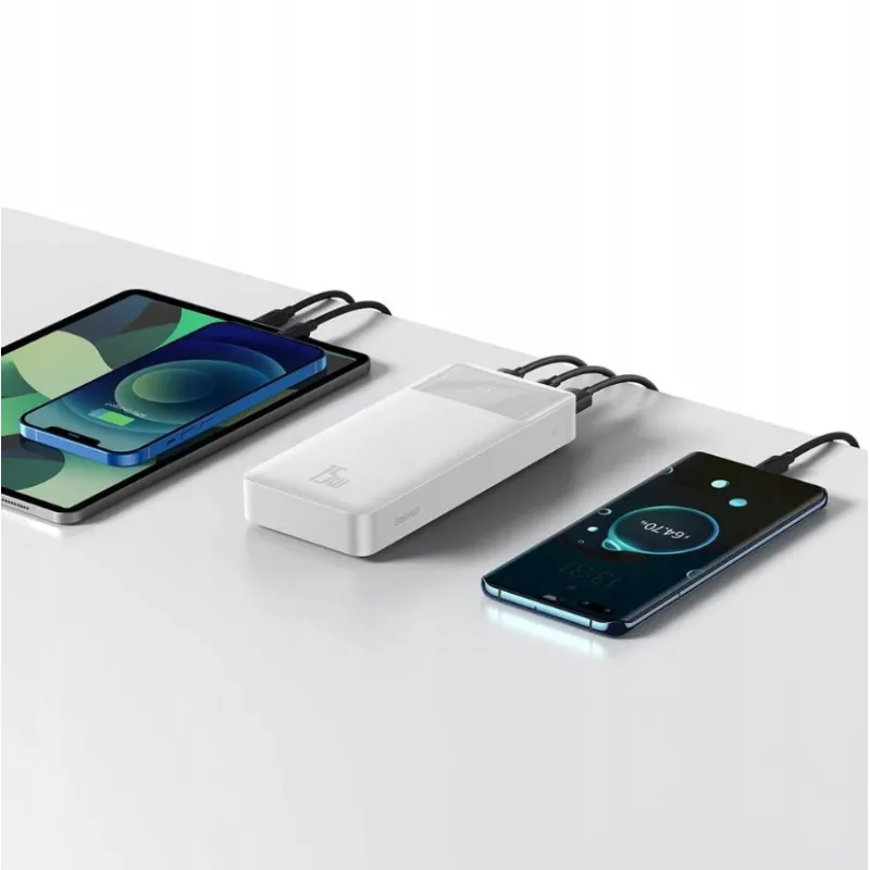 Универсальная мобильная батарея Powerbank 20000mah Baseus Bipow 15w USB-C PD QC Samsung AFC
