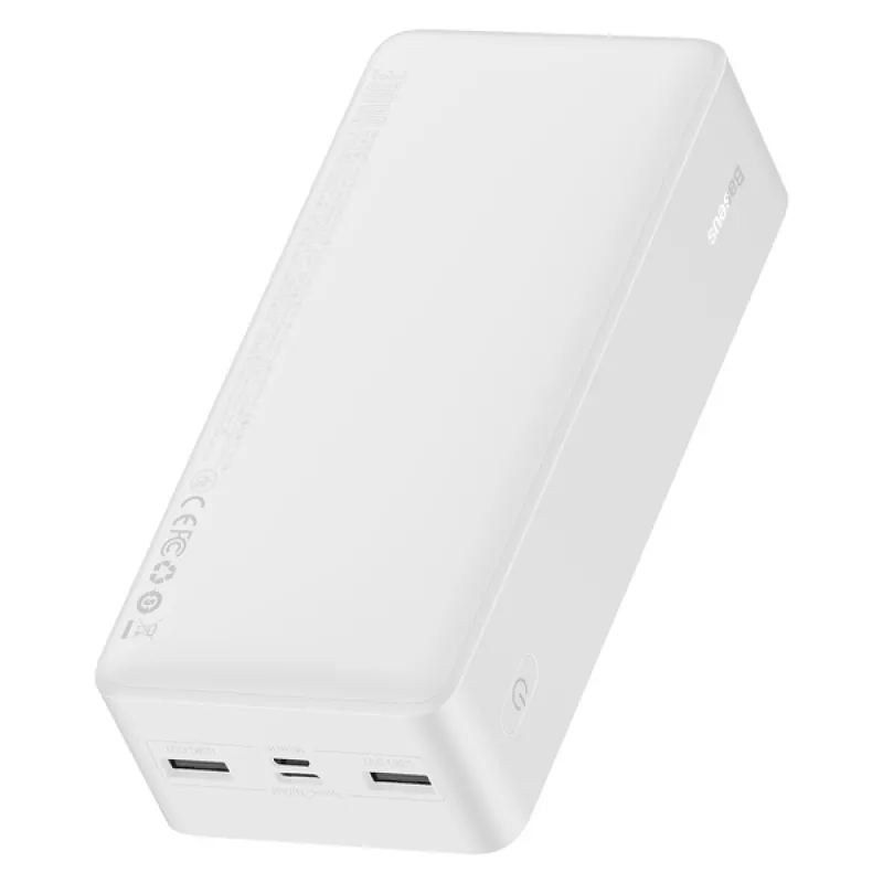 Универсальная мобильная батарея Powerbank 30000mah Baseus Bipow 15w USB-C PD QC Samsung AFC