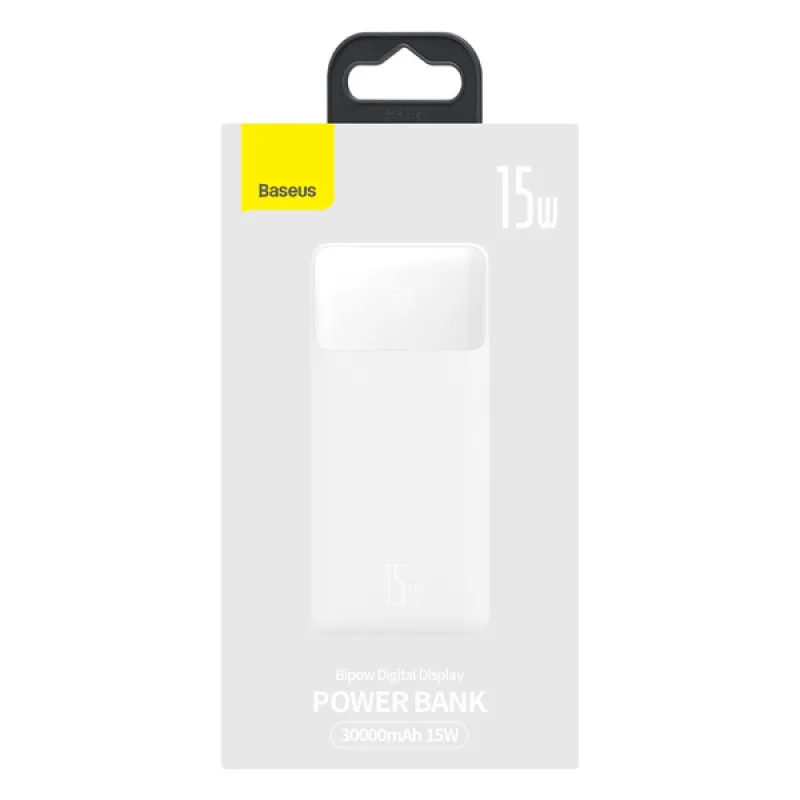 Универсальная мобильная батарея Powerbank 30000mah Baseus Bipow 15w USB-C PD QC Samsung AFC