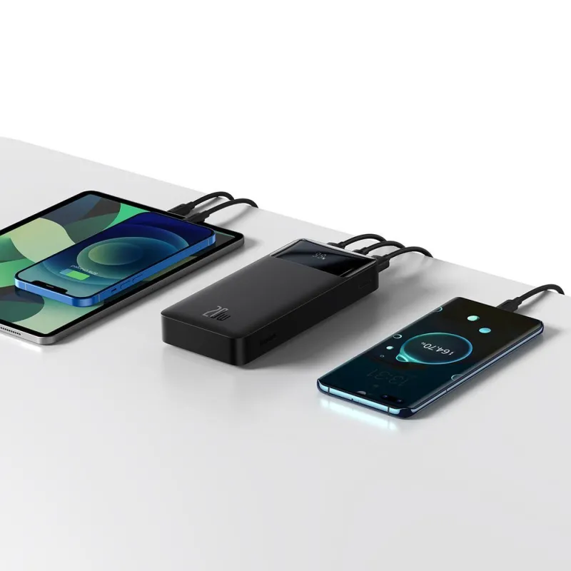 Универсальная мобильная батарея Powerbank Baseus Bipow Digital Display 20000mah 20w Black (PPDML-M01)