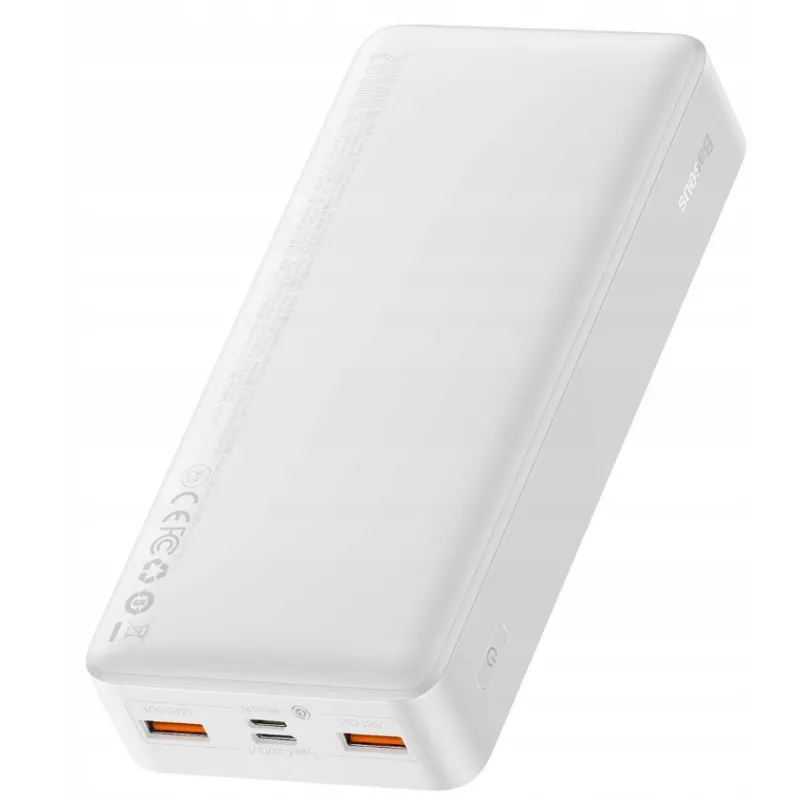 Універсальна мобільна батарея Powerbank Baseus Bipow Digital Display 20000mah 20w White (PPDML-M02)