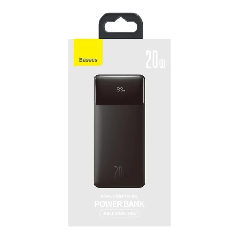 Универсальная мобильная батарея Powerbank 30000mah Baseus Bipow 20w Quick Charge