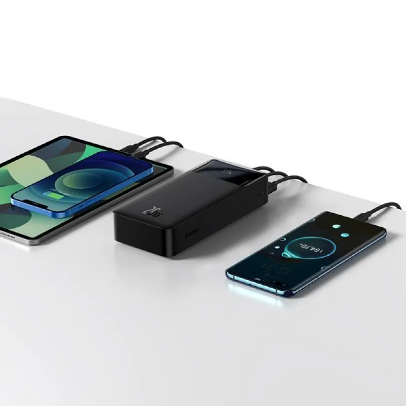 Универсальная мобильная батарея Powerbank 30000mah Baseus Bipow 20w Quick Charge