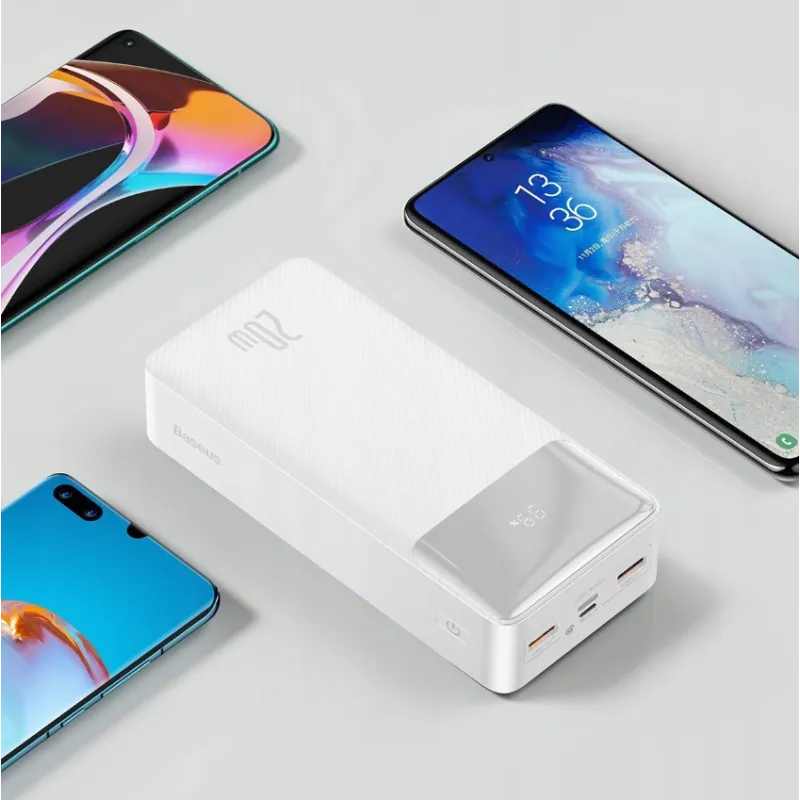 Универсальная мобильная батарея Powerbank 30000mah Baseus Bipow 20w Quick Charge