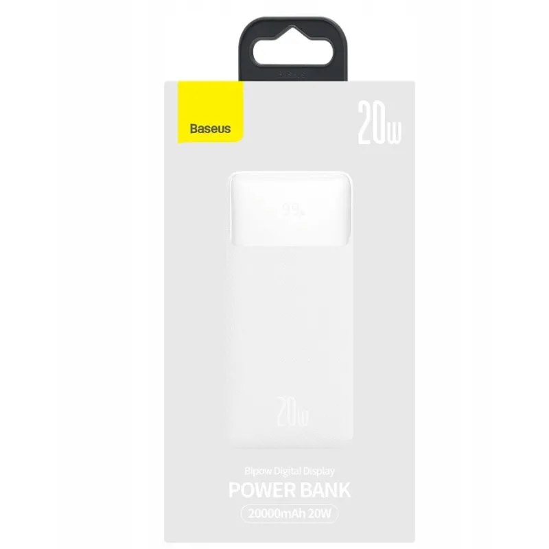 Универсальная мобильная батарея Powerbank 30000mah Baseus Bipow 20w Quick Charge