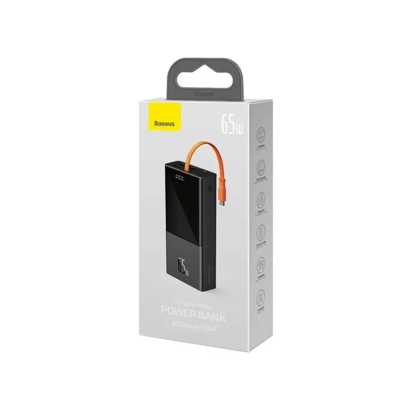 Внешний аккумулятор (Power Bank) Baseus Elf Digital Display 20000mAh 65w (PPJL000001) 