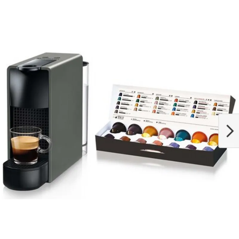 Капсульна кавоварка KRUPS Nespresso Essenza Mini XN110B + 14 капсул у подарунок
