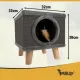 Будиночок з лежаком для кота 2в1 Purlov 26215