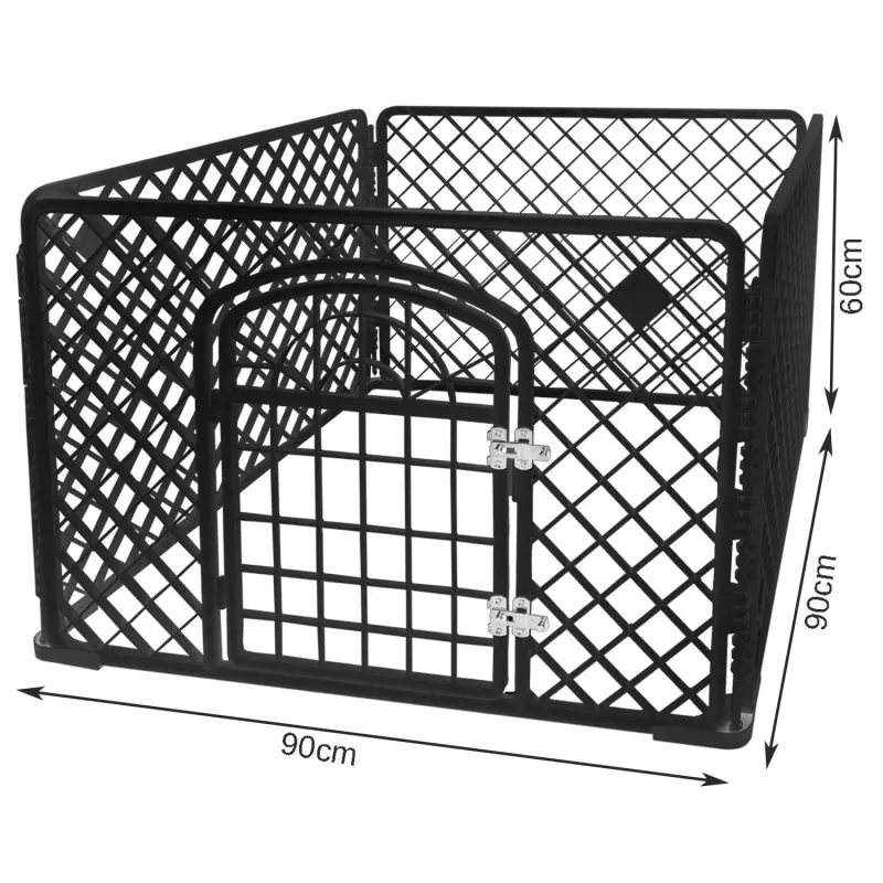 Складний тканинний манеж для тварин 90x90x60 см Purlov 15322 / 15743