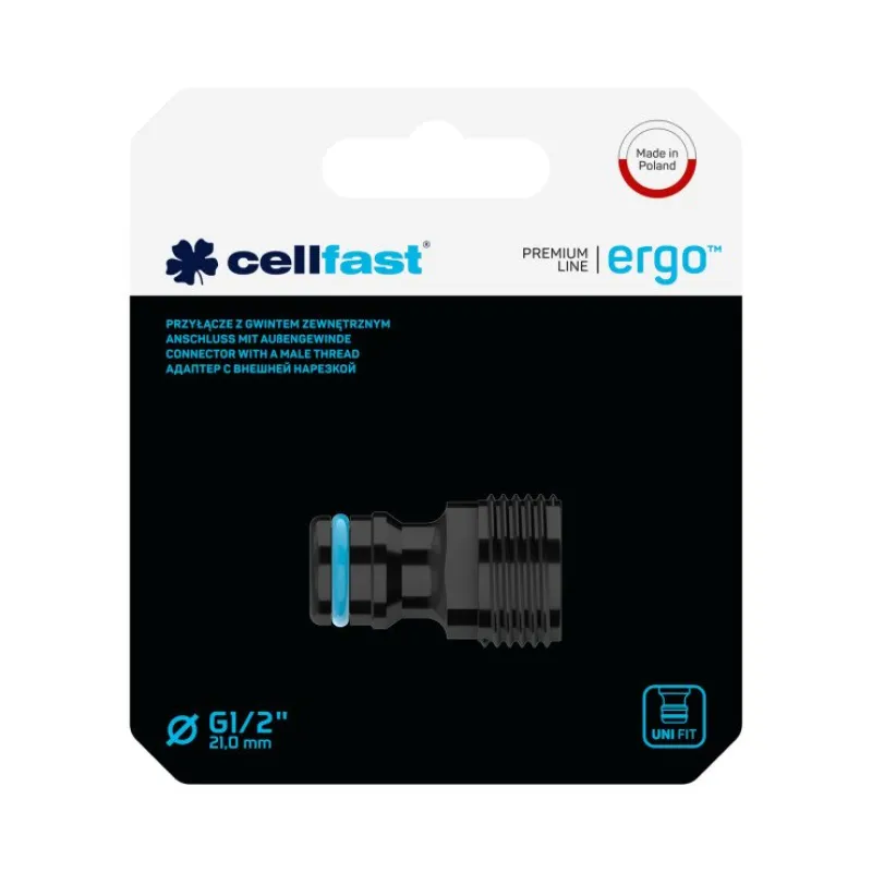Соединение для полива Cellfast с наружной резьбой ENERGO 3/4" (арт. 53-235)