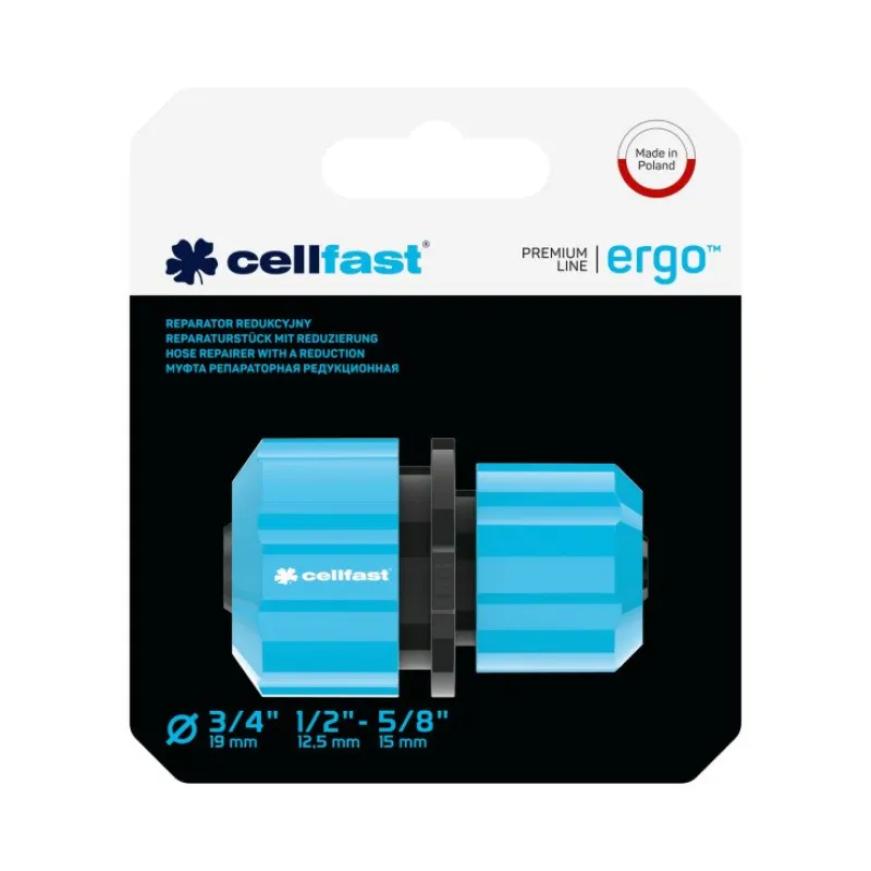 Коннектор-репаратор Cellfast редукционный ENERGO 3/4"-1/2"-5/8" (арт. 53-110)