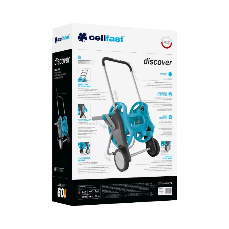 Візок для шланга Cellfast DISCOVER 1/2" 60 м (55-600)