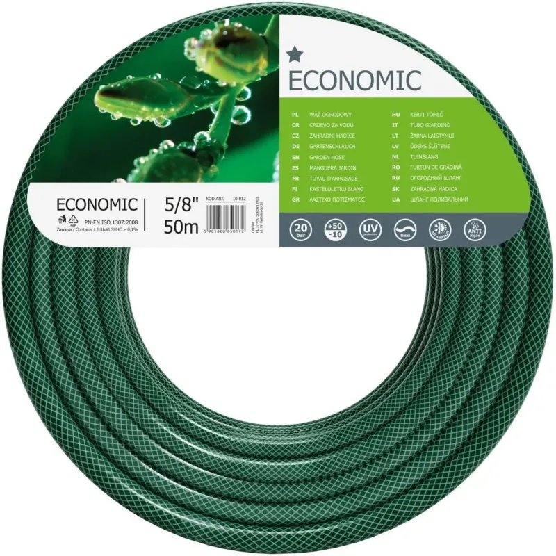 Садовый шланг для полива Cellfast Economic 5/8" 50 м (10-012)