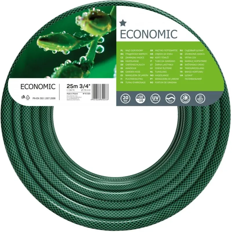 Садовый шланг для полива Cellfast Economic 3/4" 25 м (10-023)