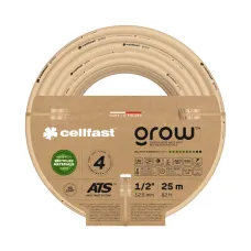 Садовий шланг для поливу Cellfast GROW 1/2" (12,5 мм) 25 м (арт. 13-501)
