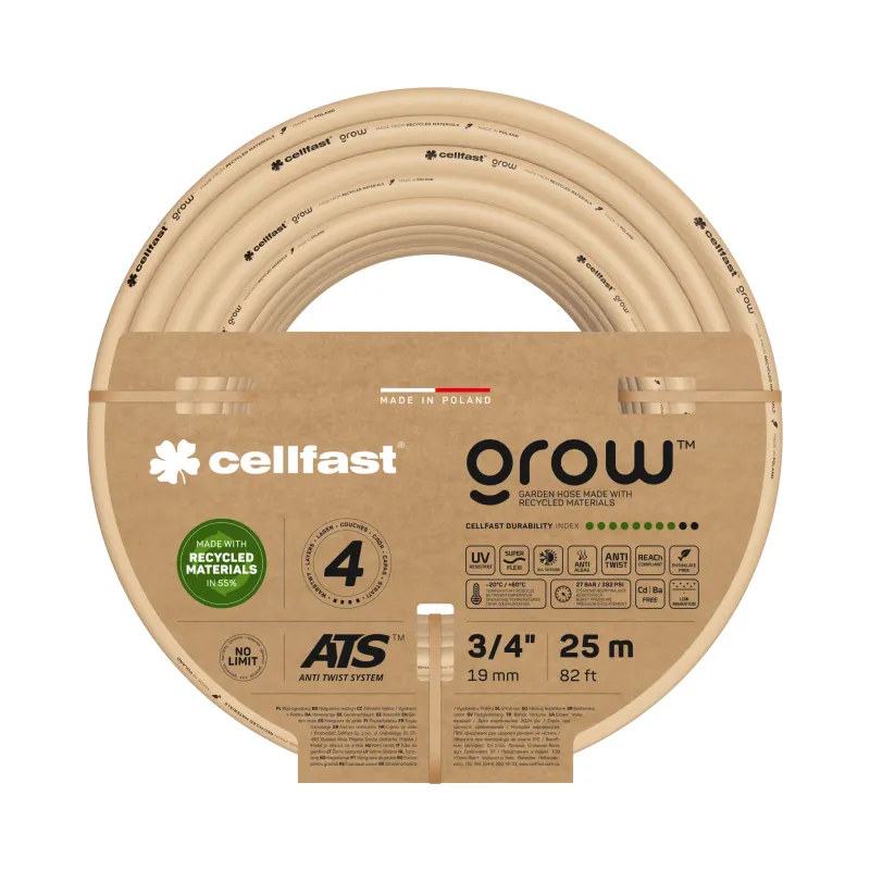 Садовий шланг для поливу Cellfast GROW 3/4" (19 мм) 25 м (арт. 13-521)