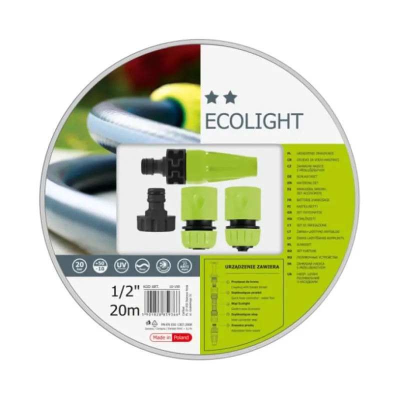 Поливальний набiр Cellfast  ECOLIGHT 3/4” 20м + набір фитингів IDEAL 10-192