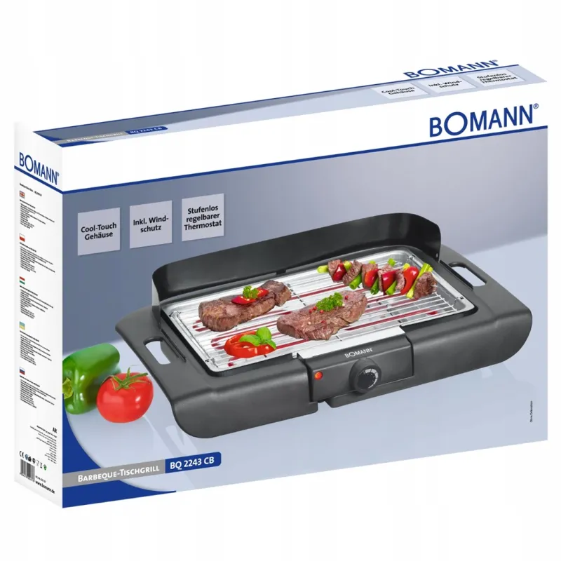 Настільний електричний гриль-барбекю Bomann BQ 2243 CB