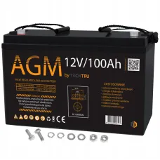 Аккумулятор TECHTRU AGM 12v 100ah VRLA (AGM-12-100)